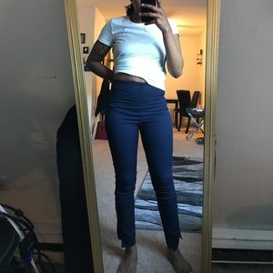 H&M Navy ankle stretch pants